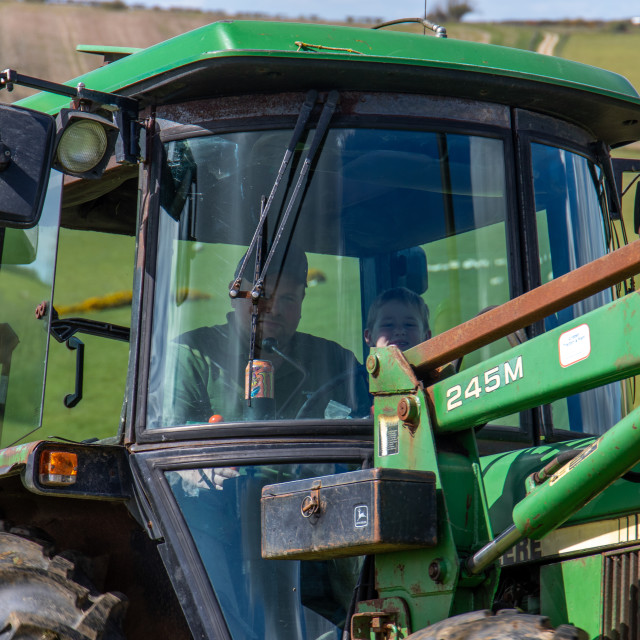 "The Les House Tractor Trundle 22" by Dorset Rural Photography - £5.00 "The Les House Tractor Trundle 22" stock image