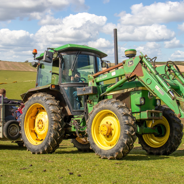 "The Les House Tractor Trundle 22" by Dorset Rural Photography - £5.00 "The Les House Tractor Trundle 22" stock image