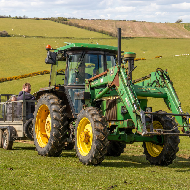 "The Les House Tractor Trundle 22" by Dorset Rural Photography - £5.00 "The Les House Tractor Trundle 22" stock image