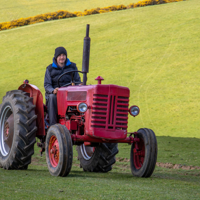 "The Les House Tractor Trundle 22" by Dorset Rural Photography - £5.00 "The Les House Tractor Trundle 22" stock image
