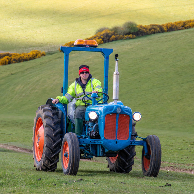 "The Les House Tractor Trundle 22" by Dorset Rural Photography - £5.00 "The Les House Tractor Trundle 22" stock image