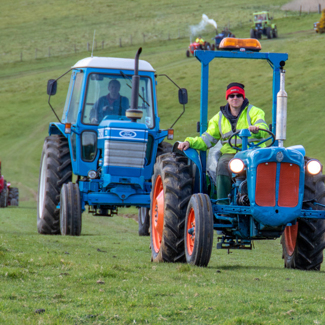 "The Les House Tractor Trundle 22" by Dorset Rural Photography - £5.00 "The Les House Tractor Trundle 22" stock image
