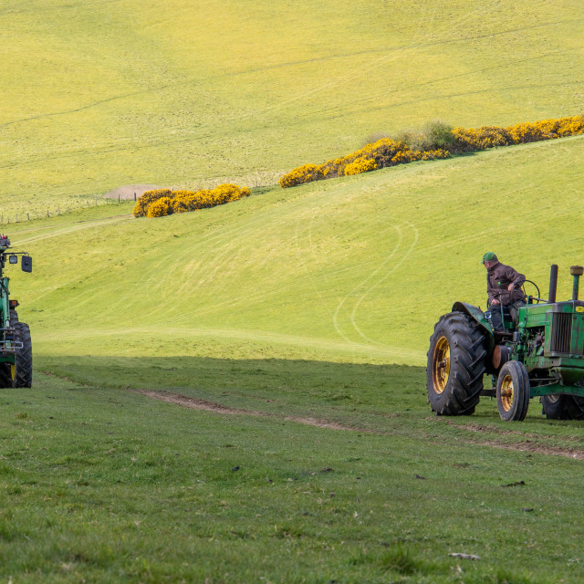 "The Les House Tractor Trundle 22" by Dorset Rural Photography - £5.00 "The Les House Tractor Trundle 22" stock image
