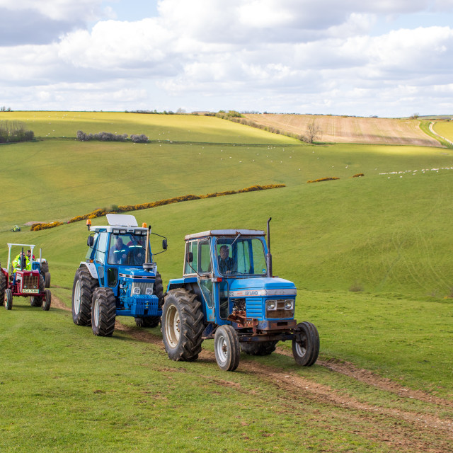 "The Les House Tractor Trundle 22" by Dorset Rural Photography - £5.00 "The Les House Tractor Trundle 22" stock image