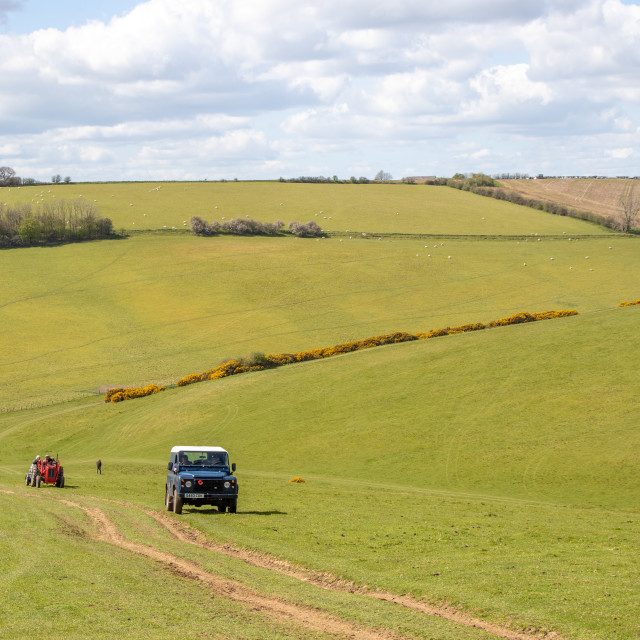 "The Les House Tractor Trundle 22" by Dorset Rural Photography - £5.00 "The Les House Tractor Trundle 22" stock image