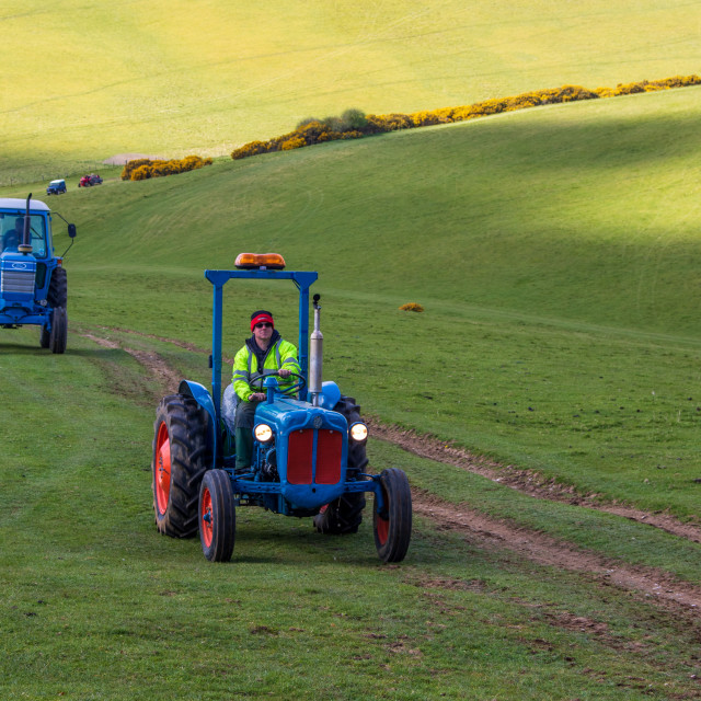 "The Les House Tractor Trundle 22" by Dorset Rural Photography - £5.00 "The Les House Tractor Trundle 22" stock image