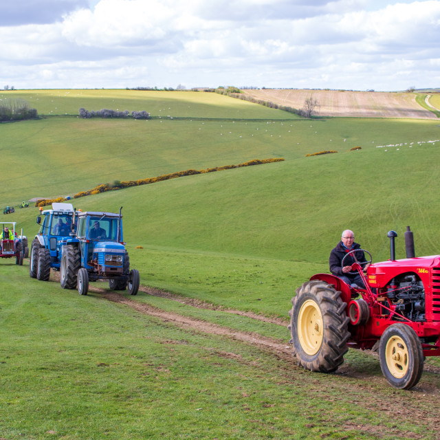"The Les House Tractor Trundle 22" by Dorset Rural Photography - £5.00 "The Les House Tractor Trundle 22" stock image