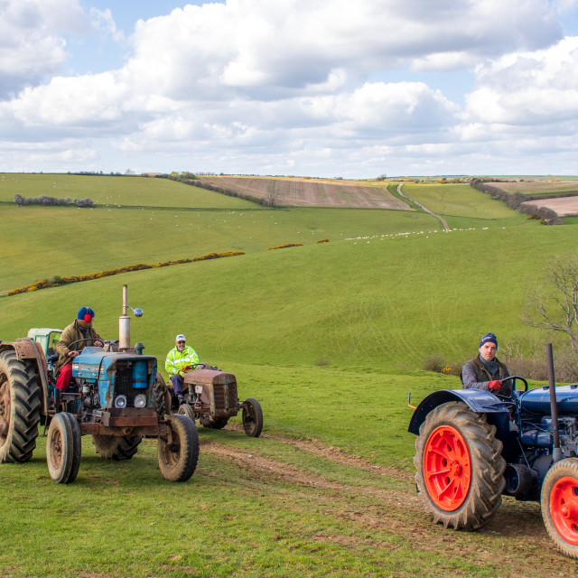 "The Les House Tractor Trundle 22" by Dorset Rural Photography - £5.00 "The Les House Tractor Trundle 22" stock image