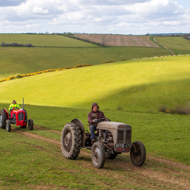 "The Les House Tractor Trundle 22" by Dorset Rural Photography - £5.00 "The Les House Tractor Trundle 22" stock image