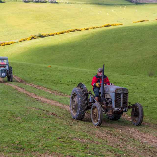 "The Les House Tractor Trundle 22" by Dorset Rural Photography - £5.00 "The Les House Tractor Trundle 22" stock image