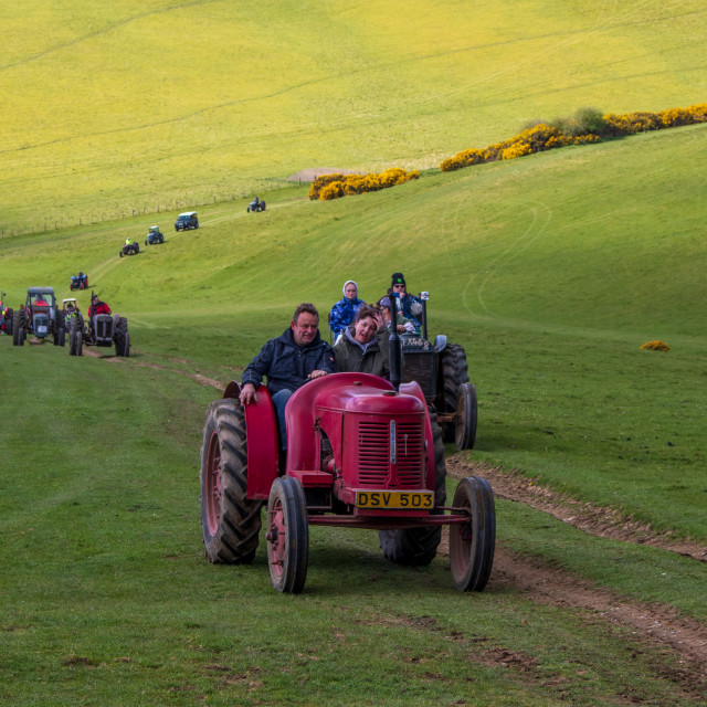 "The Les House Tractor Trundle 22" by Dorset Rural Photography - £5.00 "The Les House Tractor Trundle 22" stock image