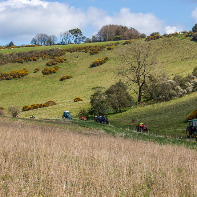 "The Les House Tractor Trundle 22" by Dorset Rural Photography - £5.00 "The Les House Tractor Trundle 22" stock image