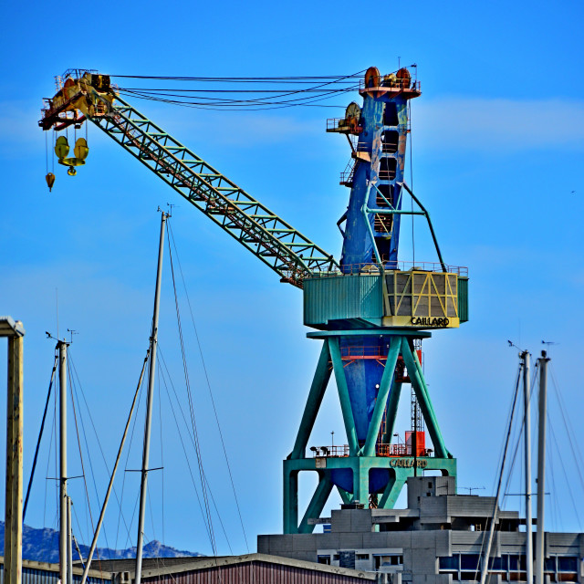 "A crane in the port" by Amit Mendelsohn - $48.91 "A crane in the port" stock image