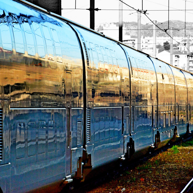 "A train waiting in the station" by Amit Mendelsohn - $48.91 "A train waiting in the station" stock image