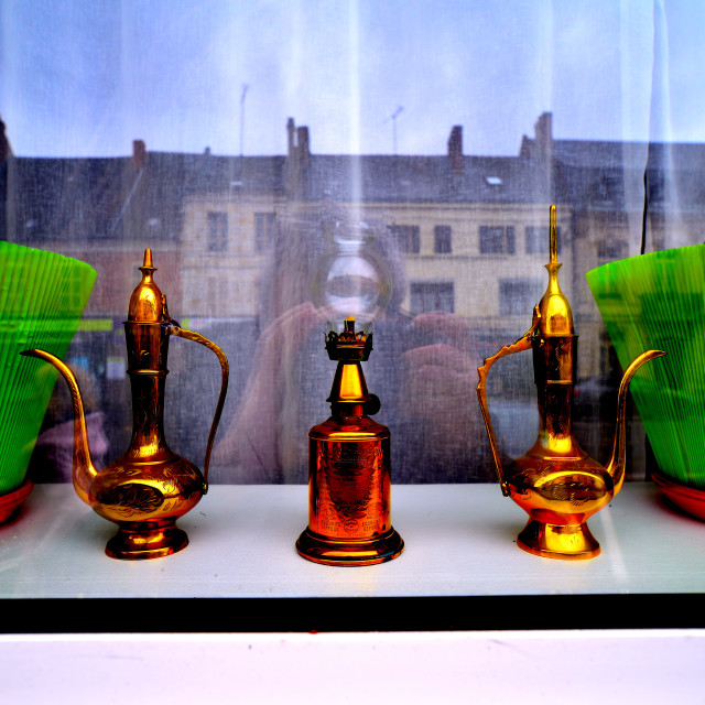 "Copper pots" by Amit Mendelsohn - $48.91 "Copper pots" stock image