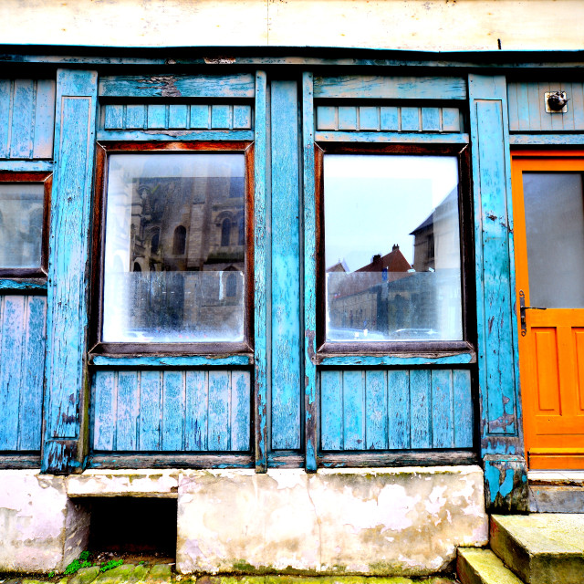"Blue Vitrine" by Amit Mendelsohn - $48.91 "Blue Vitrine" stock image