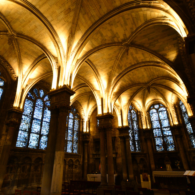 "A church in Reims side hall" by Amit Mendelsohn - $48.91 "A church in Reims side hall" stock image