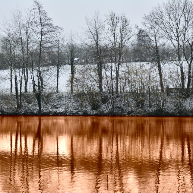 "Orange lake" by Amit Mendelsohn - $48.91 "Orange lake" stock image