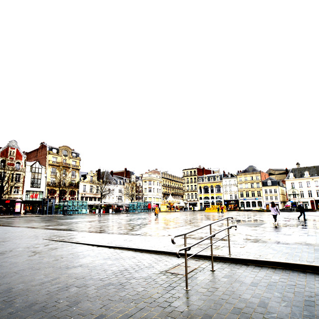 "The square of St. Quentin" by Amit Mendelsohn - $48.91 "The square of St. Quentin" stock image