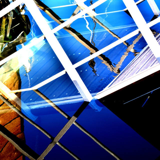 "Reflection of a light bridge" by Amit Mendelsohn - $48.91 "Reflection of a light bridge" stock image