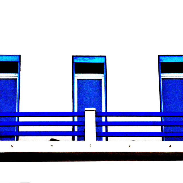 "Blue balcony" by Amit Mendelsohn - $48.91 "Blue balcony" stock image