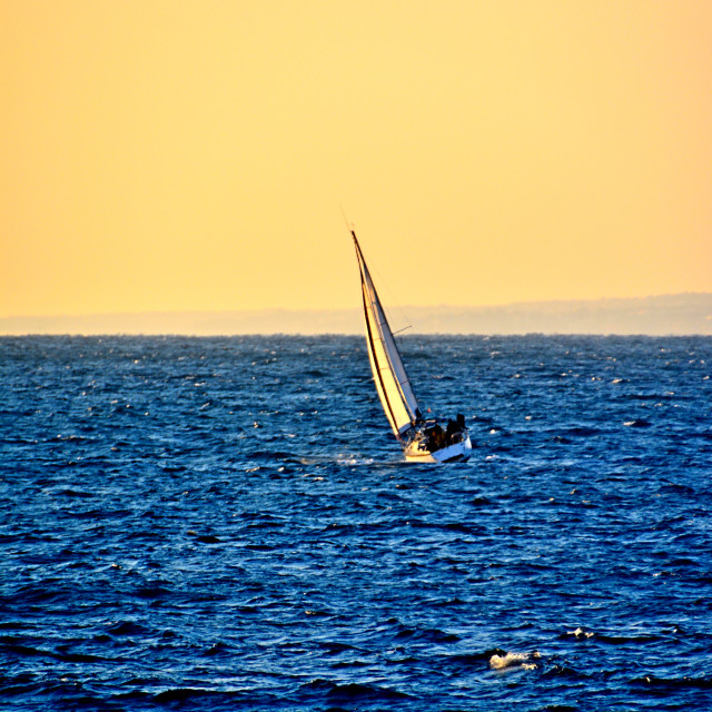 "A boat in the sunset" by Amit Mendelsohn - $48.91 "A boat in the sunset" stock image