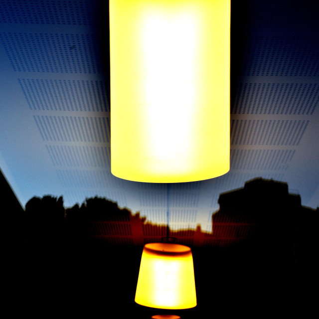 "Lamps and reflection" by Amit Mendelsohn - $48.91 "Lamps and reflection" stock image