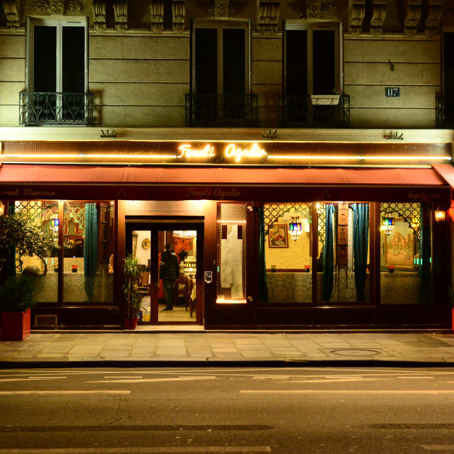 "A shop at night" by Amit Mendelsohn - $48.91 "A shop at night" stock image