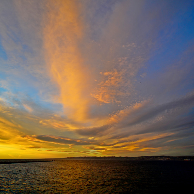 "Sunset over the sea" by Amit Mendelsohn - $48.91 "Sunset over the sea" stock image