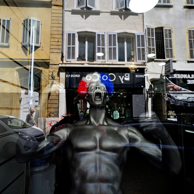 "France football fan reflecion" by Amit Mendelsohn - $48.91 "France football fan reflecion" stock image
