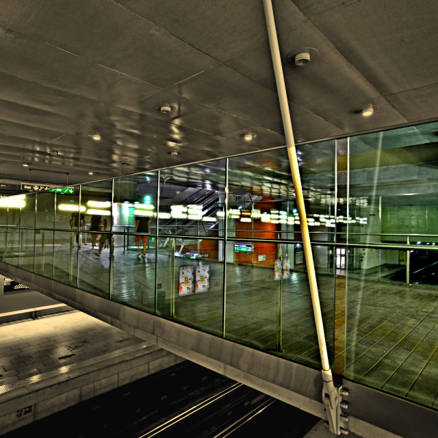 "A metro station 1" by Amit Mendelsohn - £50.00 "A metro station 1" stock image