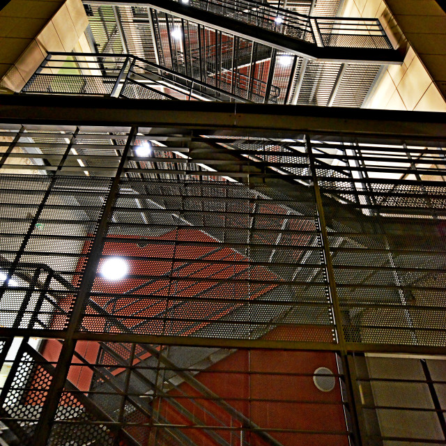 "Security steps 1" by Amit Mendelsohn - £50.00 "Security steps 1" stock image