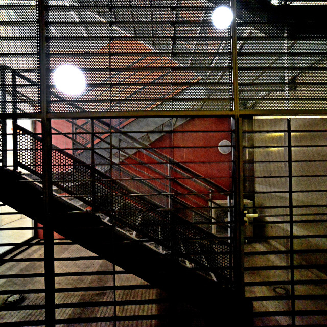 "Security steps 1" by Amit Mendelsohn - £50.00 "Security steps 1" stock image