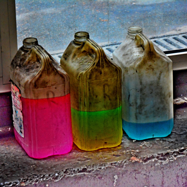 "Colours in the garage" by Amit Mendelsohn - $48.79 "Colours in the garage" stock image