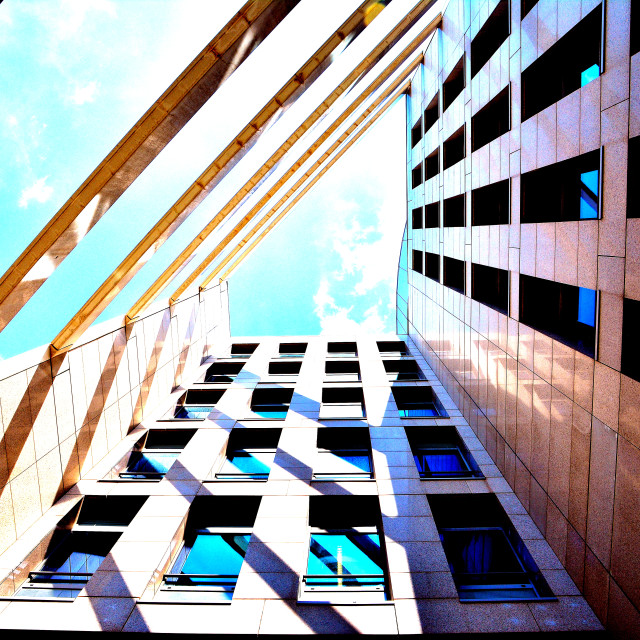"Building internal yard" by Amit Mendelsohn - $48.79 "Building internal yard" stock image