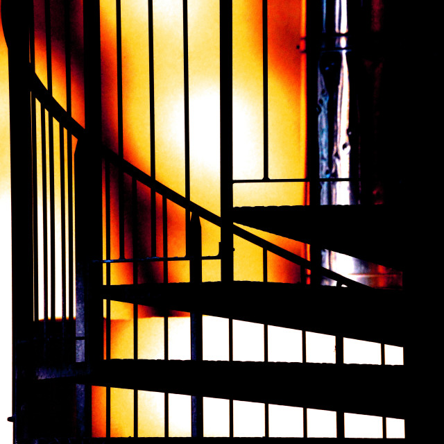 "Steps in a strange light" by Amit Mendelsohn - £50.00 "Steps in a strange light" stock image