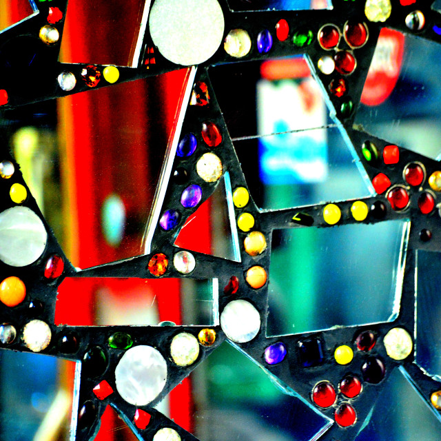 "Another mirrored wall" by Amit Mendelsohn - £50.00 "Another mirrored wall" stock image