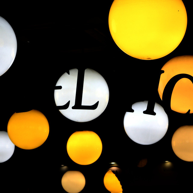 "Abstract light and letters" by Amit Mendelsohn - £50.00 "Abstract light and letters" stock image