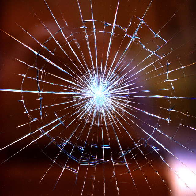 "Precise break of a glass" by Amit Mendelsohn - £50.00 "Precise break of a glass" stock image