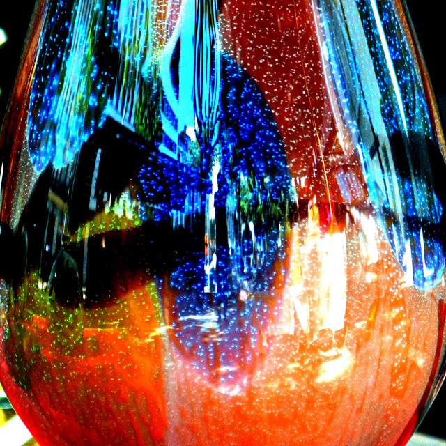 "Colours reflecting on a vase" by Amit Mendelsohn - £50.00 "Colours reflecting on a vase" stock image