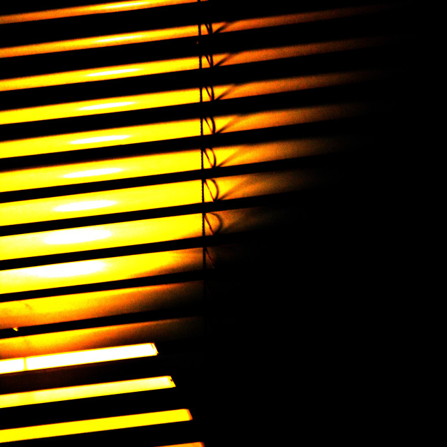 "Blinds and its shadows" by Amit Mendelsohn - £50.00 "Blinds and its shadows" stock image