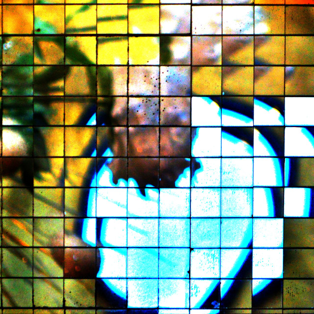 "Reflecting tiles" by Amit Mendelsohn - £50.00 "Reflecting tiles" stock image