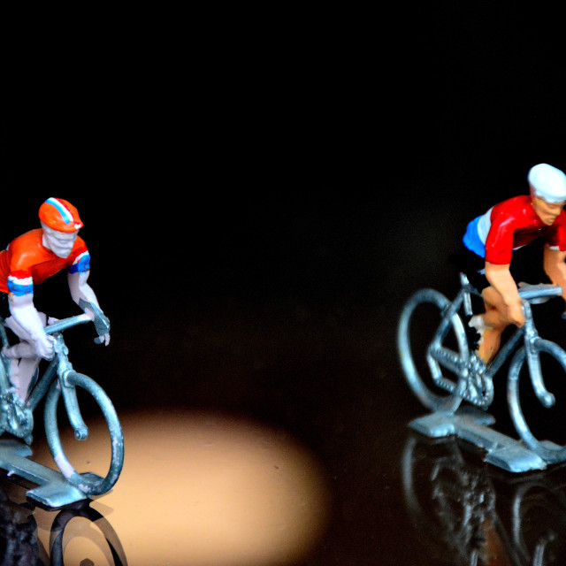"Bicycle riders toy" by Amit Mendelsohn - $48.79 "Bicycle riders toy" stock image