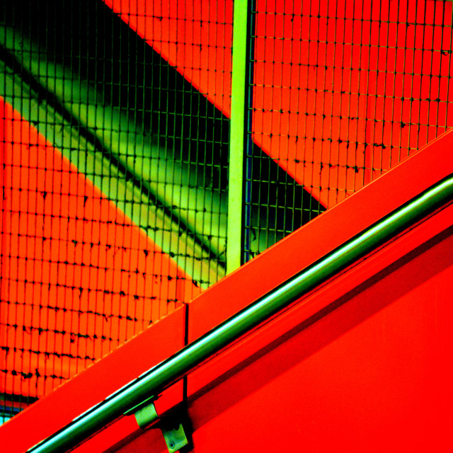"Steps in red and green" by Amit Mendelsohn - $48.79 "Steps in red and green" stock image