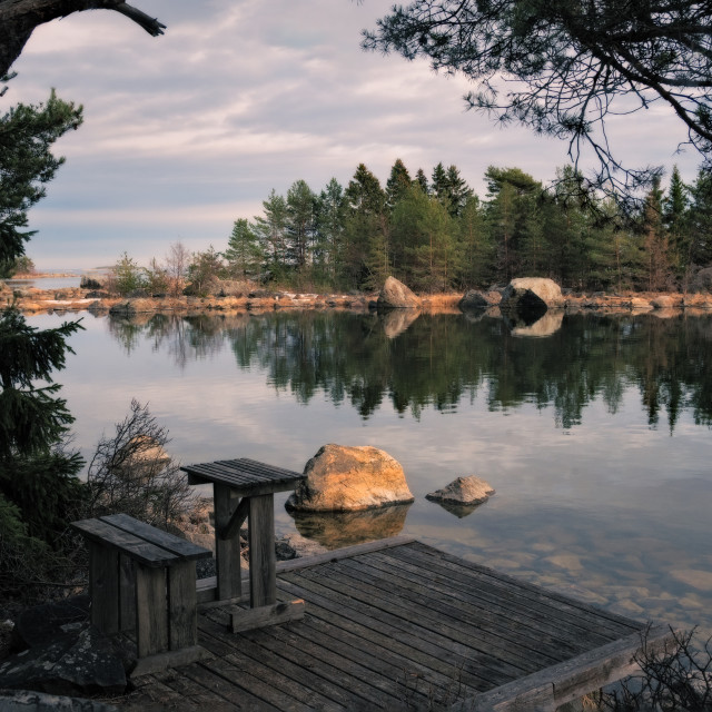 "A glimpse to the sea" stock image