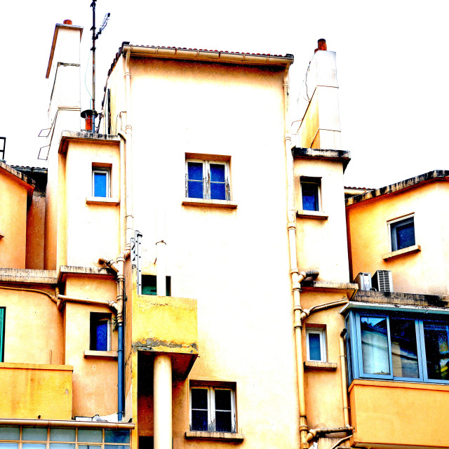 "Yellow building" by Amit Mendelsohn - $48.79 "Yellow building" stock image