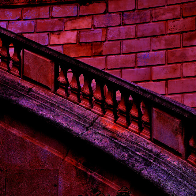 "Red steps" by Amit Mendelsohn - $48.79 "Red steps" stock image
