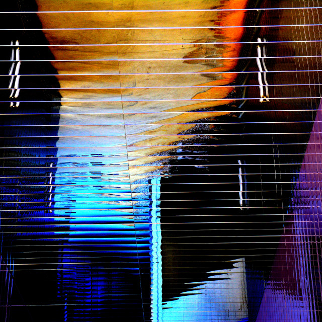 "Reflection on metal plates" by Amit Mendelsohn - $48.79 "Reflection on metal plates" stock image