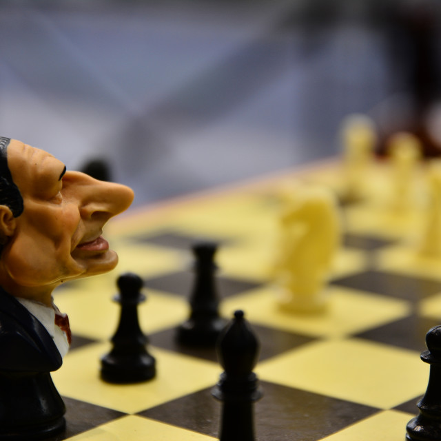 "De gaules plays checker" by Amit Mendelsohn - $48.79 "De gaules plays checker" stock image