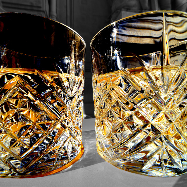 "2 glasses of whiskey" by Amit Mendelsohn - $48.79 "2 glasses of whiskey" stock image